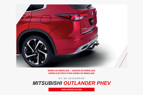 Kit de accesorios Mitsubishi Outlander PHEV para modelos 2026