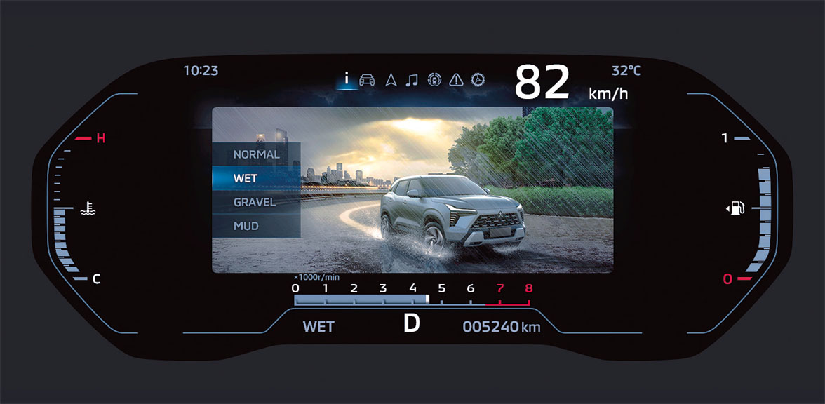 Modo WET para mayor estabilidad en superficies mojadas