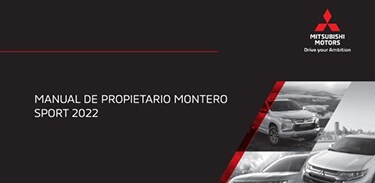 Manual de Propietario Montero Sport 2022