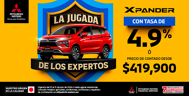 Promoción Xpander 2026 — precio de contado desde $419,900 MXN