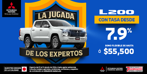 Promoción L200 GLS AT 4x4 DSL 2026 — tasa desde 7.9% o bono de $55,500